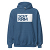 Hoodie Classic - SCHTKRM white Indigo Blue ein Produkt von SCHIETKRAM