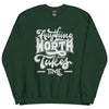 Sweatshirt - Anything Worth Having white Forest Green ein Produkt von SCHIETKRAM