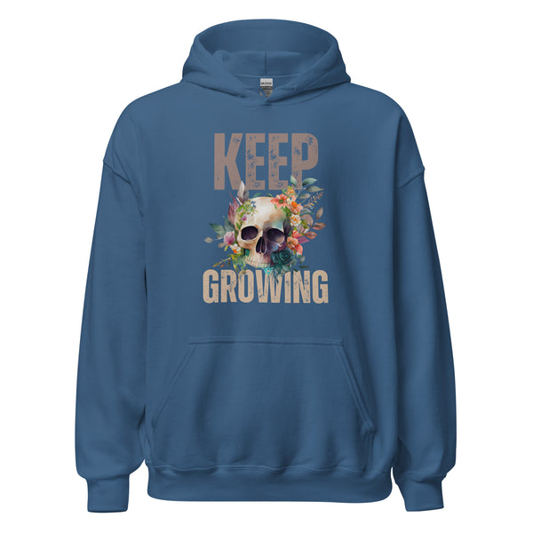 Hoodie Classic - Keep growing Indigo Blue ein Produkt von SCHIETKRAM