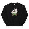 Sweatshirt - Weihnachts-Katze Geschenk by Wanderkraehe Schwarz ein Produkt von SCHIETKRAM