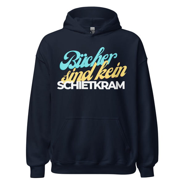Hoodie Classic - Bücher sind kein Schietkram white Navy ein Produkt von SCHIETKRAM