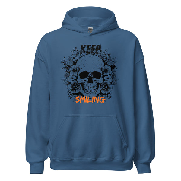 Hoodie Classic - Keep Smiling Indigo Blue ein Produkt von SCHIETKRAM
