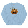 Sweatshirt - Kürben-Geister by Wanderkraehe Light Blue ein Produkt von SCHIETKRAM