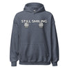Hoodie Classic - Still Smiling white Heather Sport Dark Navy ein Produkt von SCHIETKRAM