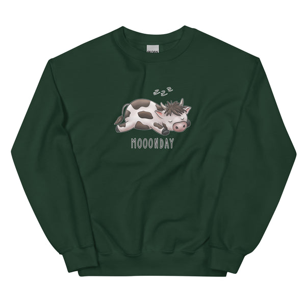 Sweatshirt - Mooonday by Wanderkraehe Forest Green ein Produkt von SCHIETKRAM