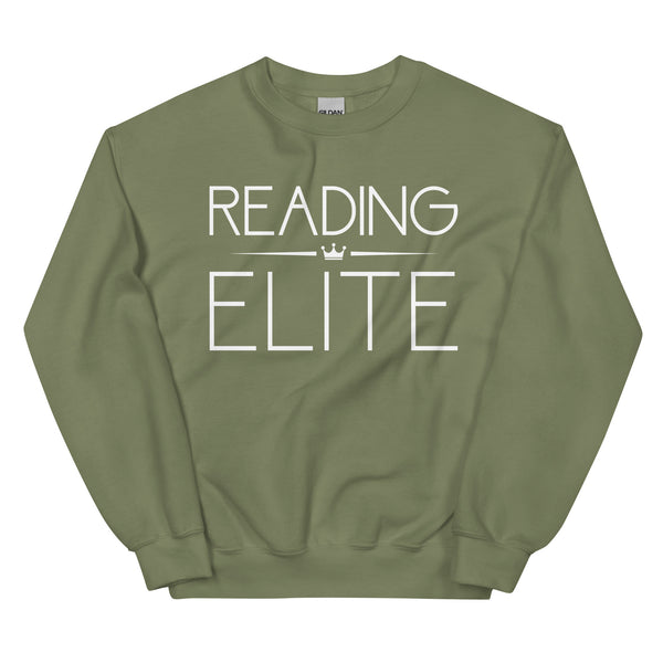 Sweatshirt - Reading Elite white Military Green ein Produkt von SCHIETKRAM
