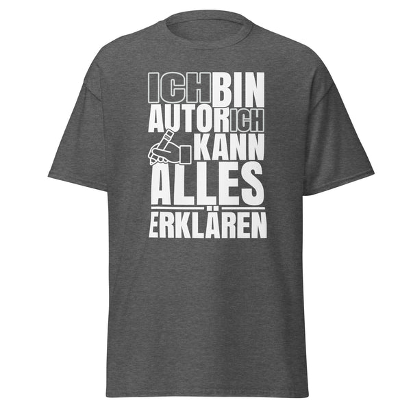 T-Shirt Classic - Ich kann alles erklären white Dark Heather ein Produkt von SCHIETKRAM