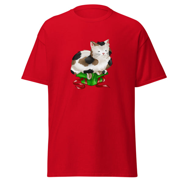 T-Shirt Classic - Weihnachts-Katze Geschenk by Wanderkraehe Red ein Produkt von SCHIETKRAM