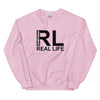 Sweatshirt - Real Life black Light Pink ein Produkt von SCHIETKRAM