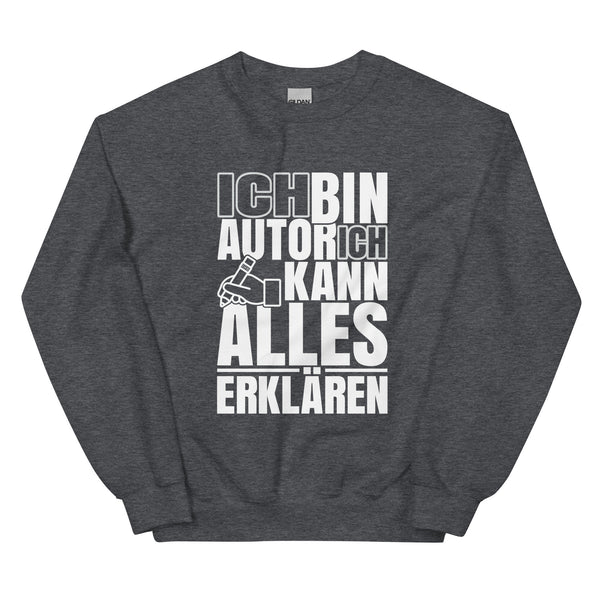 Sweatshirt - Ich kann alles erklären white Dark Heather ein Produkt von SCHIETKRAM