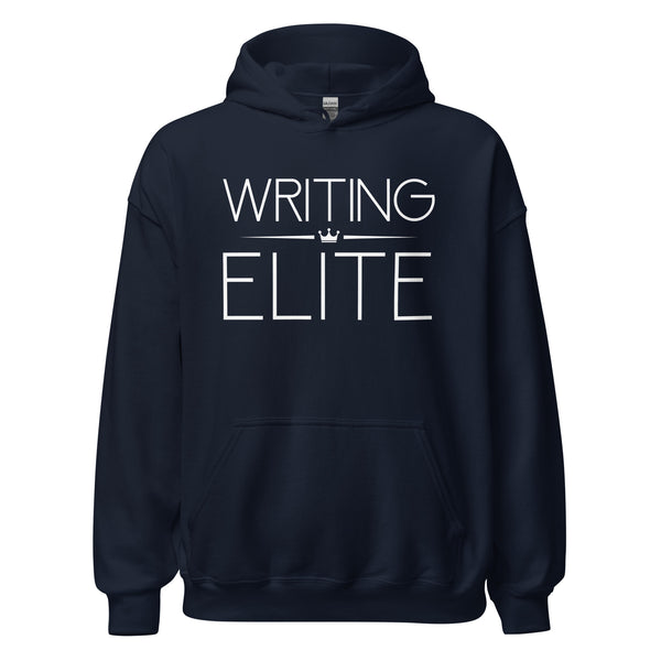 Hoodie Classic - Writing Elite white Navy ein Produkt von SCHIETKRAM