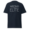 T-Shirt Classic - Writing Elite white Navy ein Produkt von SCHIETKRAM