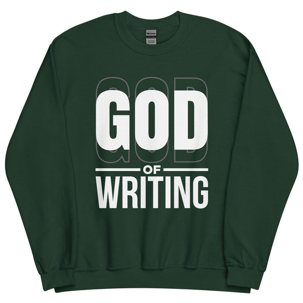 Sweatshirt - God of Writing Forest Green ein Produkt von SCHIETKRAM