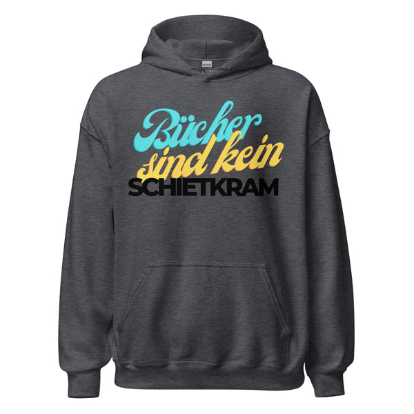 Hoodie Classic - Bücher sind kein Schietkram black Dark Heather ein Produkt von SCHIETKRAM