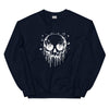 Sweatshirt - Melting Skull white Navy ein Produkt von SCHIETKRAM
