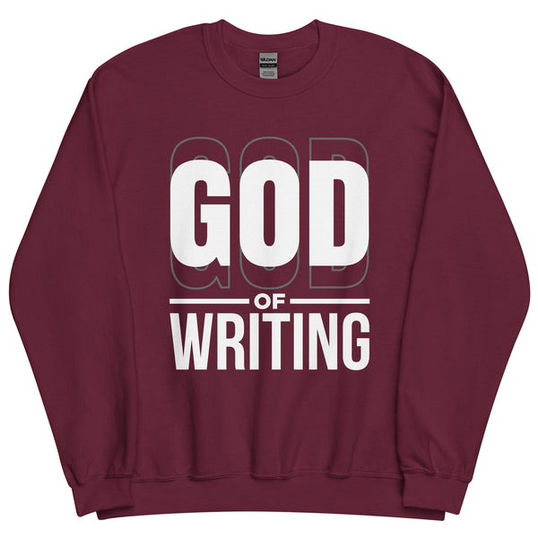 Sweatshirt - God of Writing Maroon ein Produkt von SCHIETKRAM