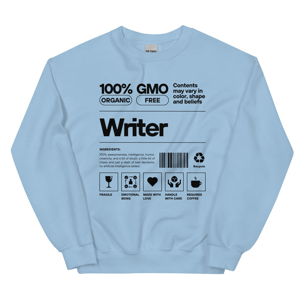 Sweatshirt - Writer black Light Blue ein Produkt von SCHIETKRAM