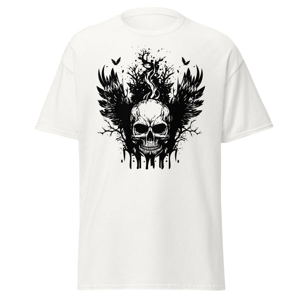 T-Shirt Classic - Angry Skull White ein Produkt von SCHIETKRAM