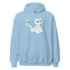 Hoodie Classic - Ghost Cat by Wanderkraehe Light Blue ein Produkt von SCHIETKRAM