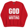 Sweatshirt - God of Writing Red ein Produkt von SCHIETKRAM