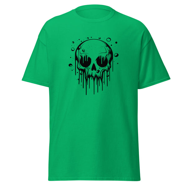 T-Shirt Classic - Melting Skull black Irish Green ein Produkt von SCHIETKRAM