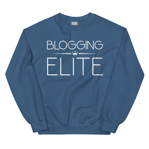 Sweatshirt - Blogging Elite white Indigo Blue ein Produkt von SCHIETKRAM