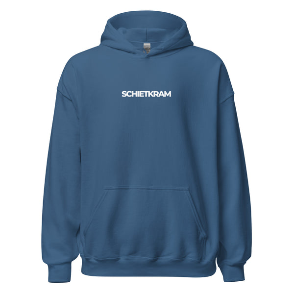 Hoodie Classic - SCHIETKRAM white Indigo Blue ein Produkt von SCHIETKRAM
