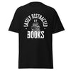 T-Shirt Classic - Easily Distracted by Books white Schwarz ein Produkt von SCHIETKRAM