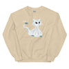 Sweatshirt - Ghost Cat by Wanderkraehe Sand ein Produkt von SCHIETKRAM