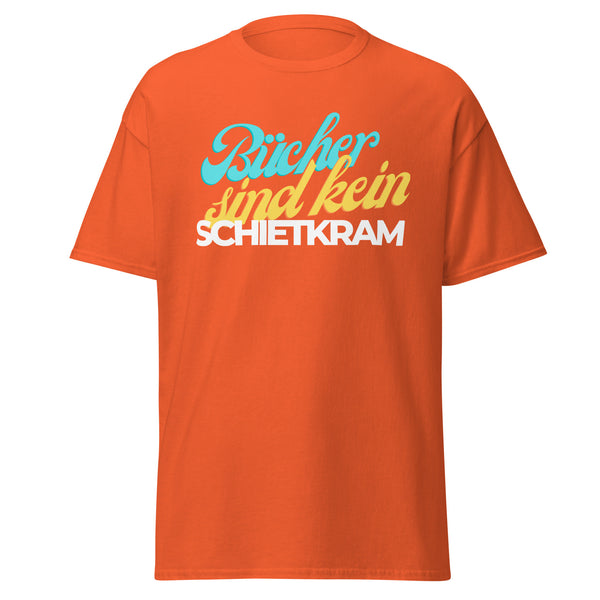 T-Shirt Classic - Bücher sind kein Schietkram white Orange ein Produkt von SCHIETKRAM