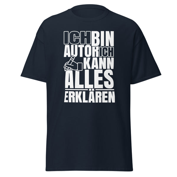T-Shirt Classic - Ich kann alles erklären white Navy ein Produkt von SCHIETKRAM