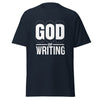 T-Shirt Classic - God of Writing Navy ein Produkt von SCHIETKRAM