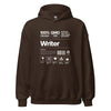 Hoodie Classic - Writer white Dark Chocolate ein Produkt von SCHIETKRAM