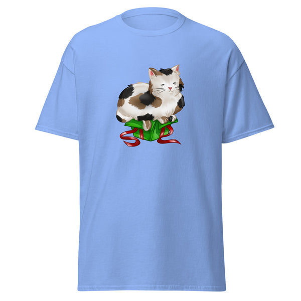 T-Shirt Classic - Weihnachts-Katze Geschenk by Wanderkraehe Carolina Blue ein Produkt von SCHIETKRAM