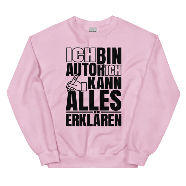 Sweatshirt - Ich kann alles erklären black Light Pink ein Produkt von SCHIETKRAM