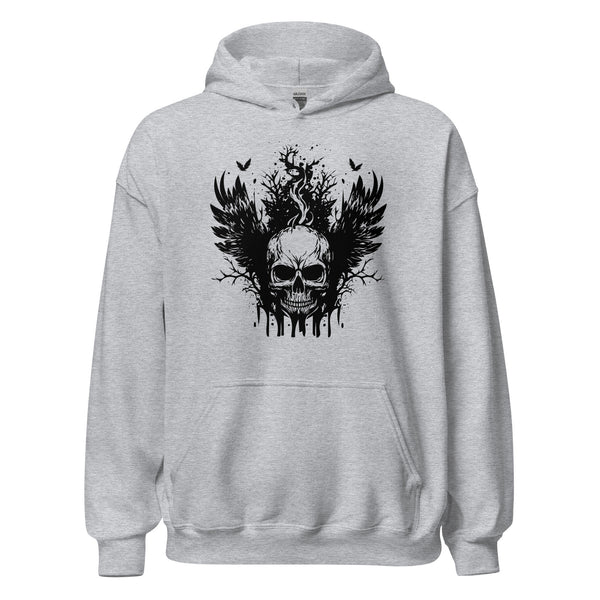 Hoodie Classic - Angry Skull Sport Grey ein Produkt von SCHIETKRAM