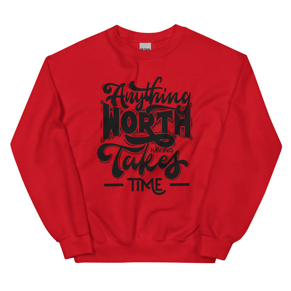 Sweatshirt - Anything Worth Having black Red ein Produkt von SCHIETKRAM