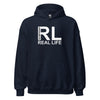 Hoodie Classic - Real Life white Navy ein Produkt von SCHIETKRAM