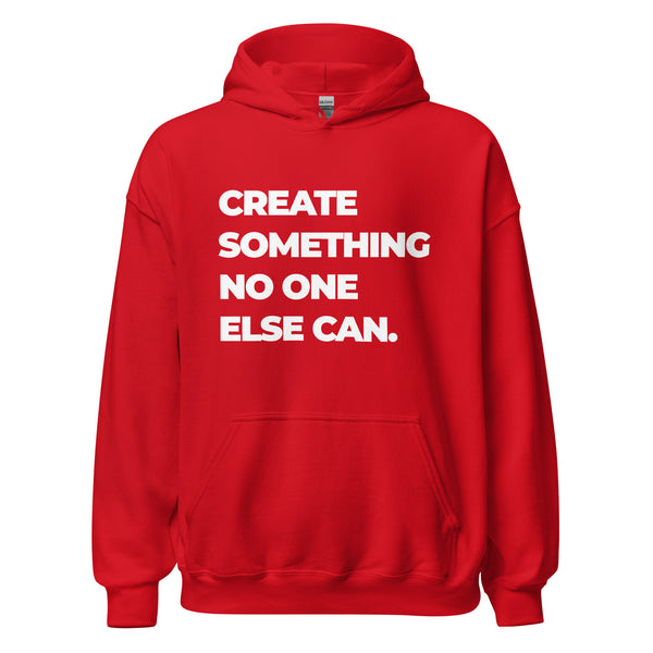 Hoodie Classic - Create somthing no one else can white Red ein Produkt von SCHIETKRAM