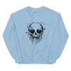 Sweatshirt - Melting Skull black Light Blue ein Produkt von SCHIETKRAM