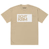 Oversized faded T-shirt - SCHTKRM white Faded Khaki ein Produkt von SCHIETKRAM