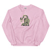 Sweatshirt - Weihnachts-Katze Lichterkette by Wanderkraehe Light Pink ein Produkt von SCHIETKRAM