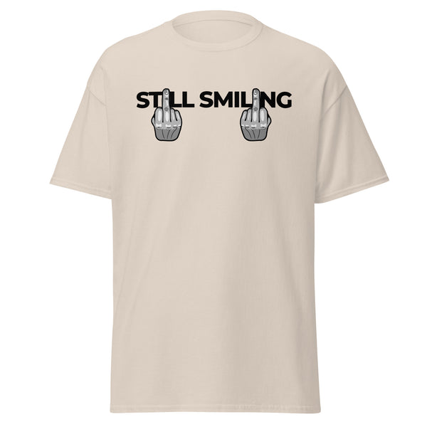 T-Shirt Classic - Still Smiling black Natural ein Produkt von SCHIETKRAM