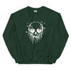 Sweatshirt - Melting Skull white Forest Green ein Produkt von SCHIETKRAM