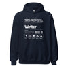Hoodie Classic - Writer white Navy ein Produkt von SCHIETKRAM