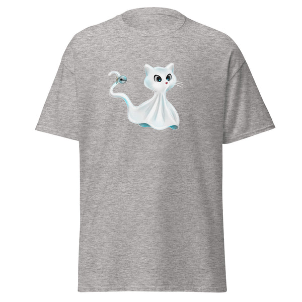 T-Shirt Classic - Ghost Cat by Wanderkraehe Sport Grey ein Produkt von SCHIETKRAM