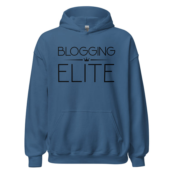 Hoodie Classic - Blogging Elite black Indigo Blue ein Produkt von SCHIETKRAM