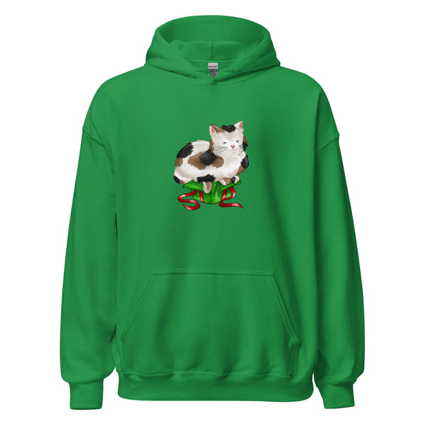 Hoodie Classic - Weihnachts-Katze Geschenk by Wanderkraehe Irish Green ein Produkt von SCHIETKRAM