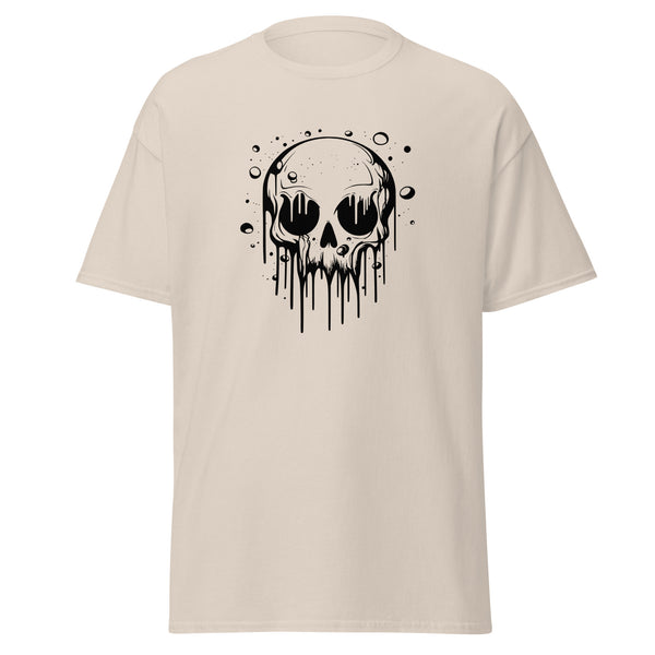 T-Shirt Classic - Melting Skull black Natural ein Produkt von SCHIETKRAM