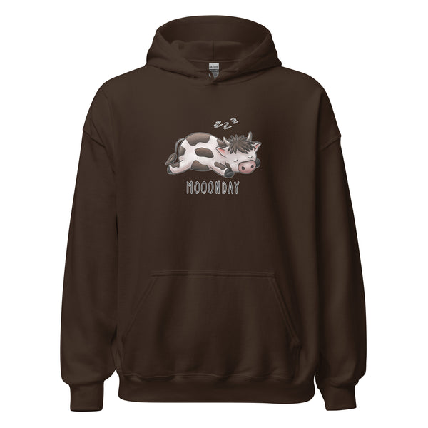 Hoodie Classic - Mooonday by Wanderkraehe Dark Chocolate ein Produkt von SCHIETKRAM
